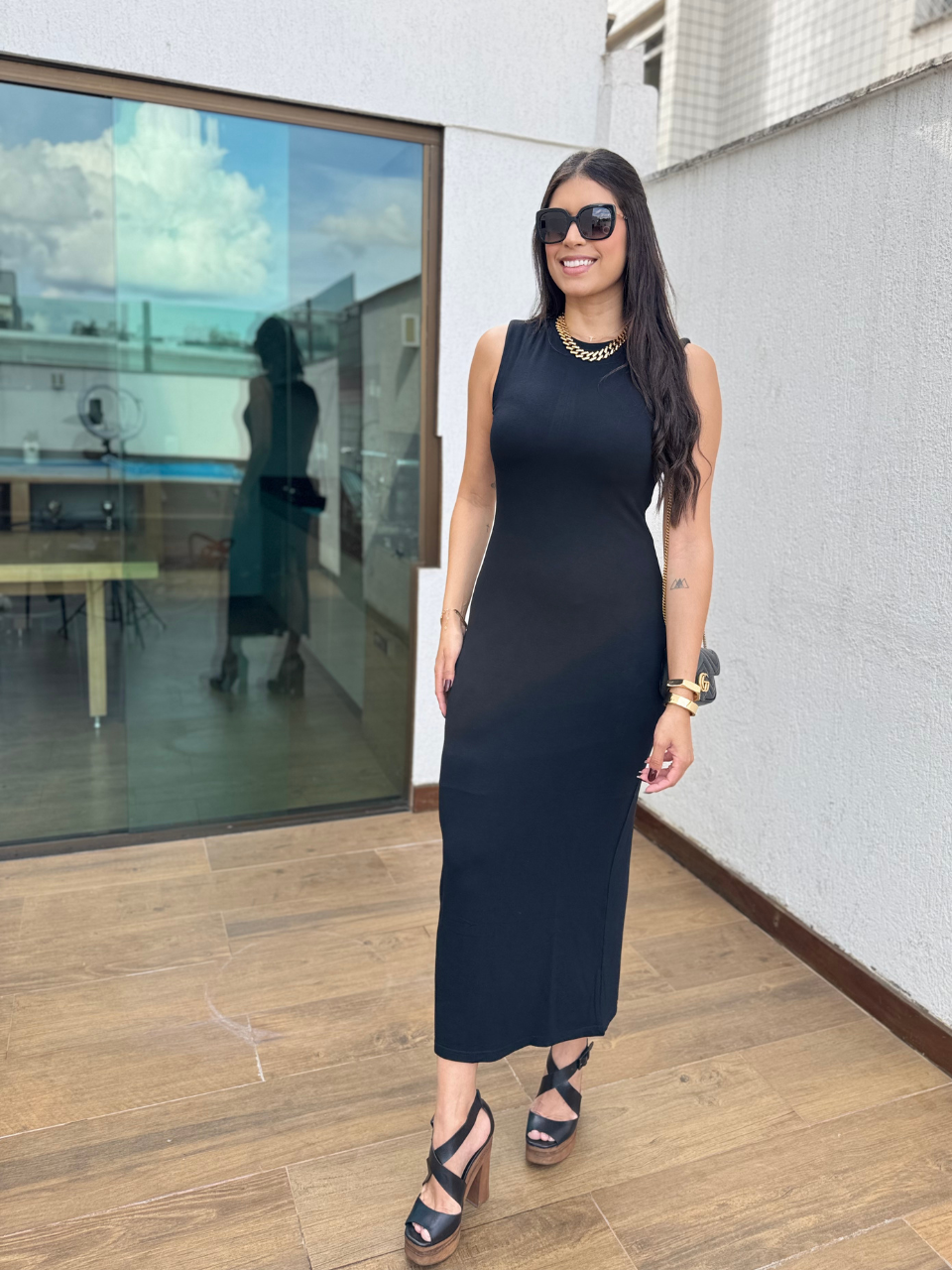 Vestido midi Mel