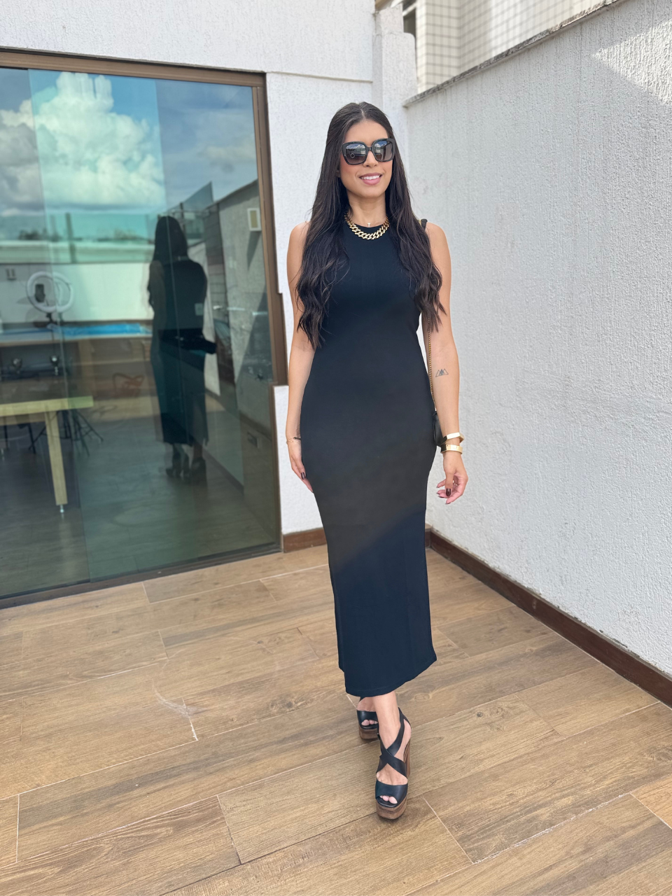 Vestido midi Mel