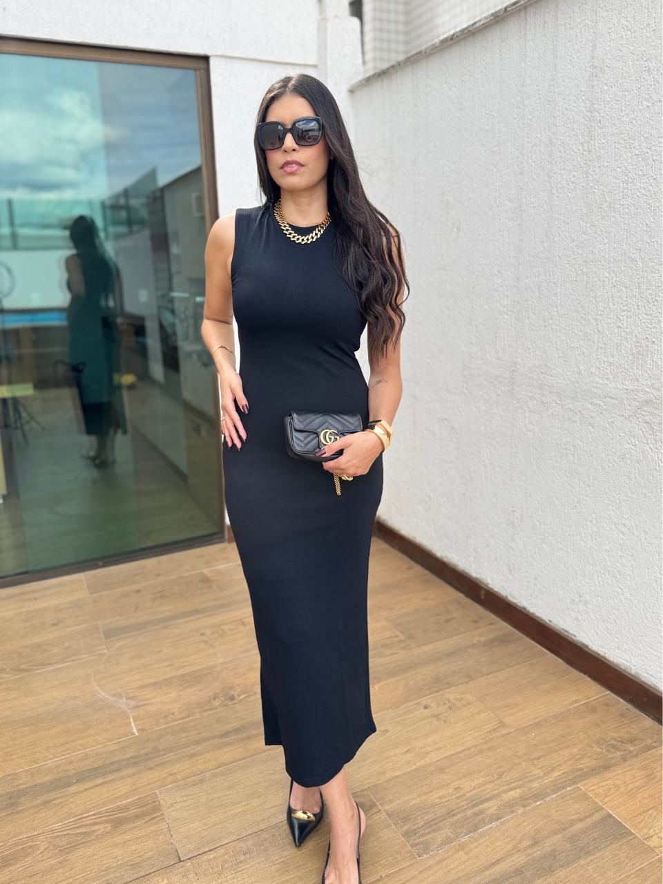 Vestido midi Mel