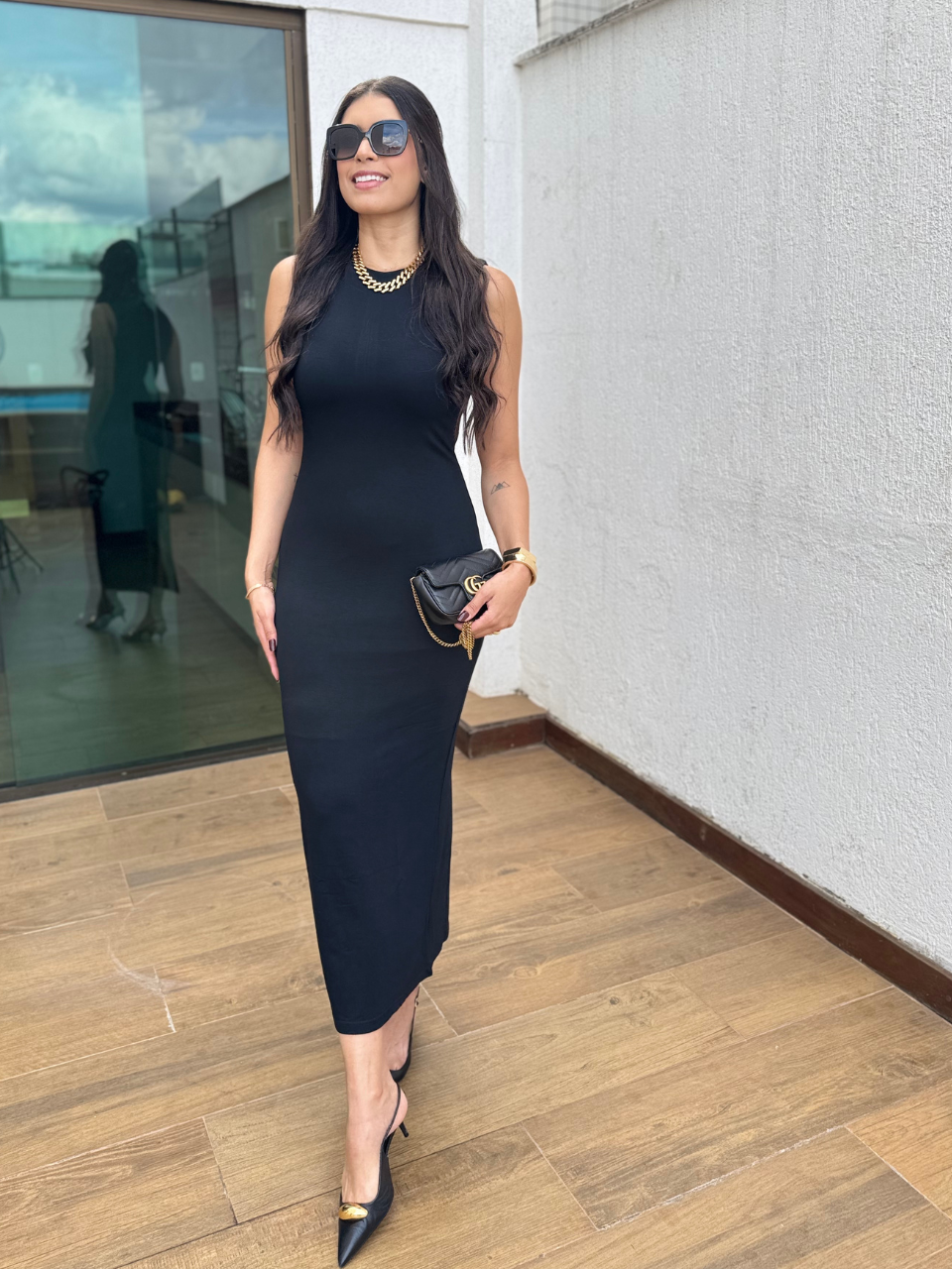 Vestido midi Mel