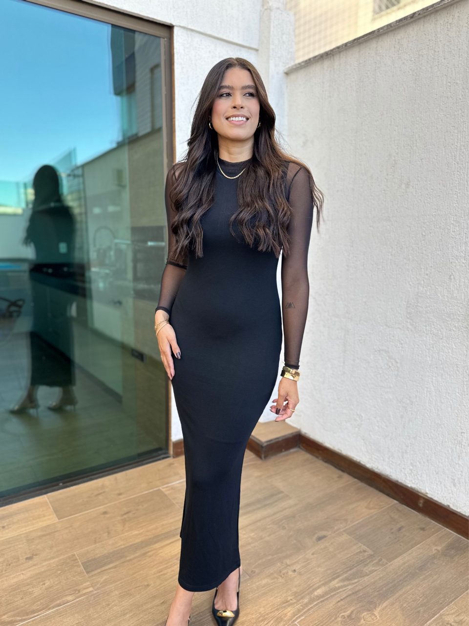 Vestido midi Mel