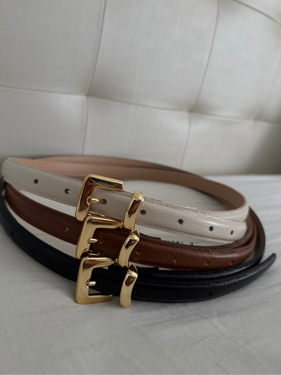 Cinto Casual Couro Fivela Metal