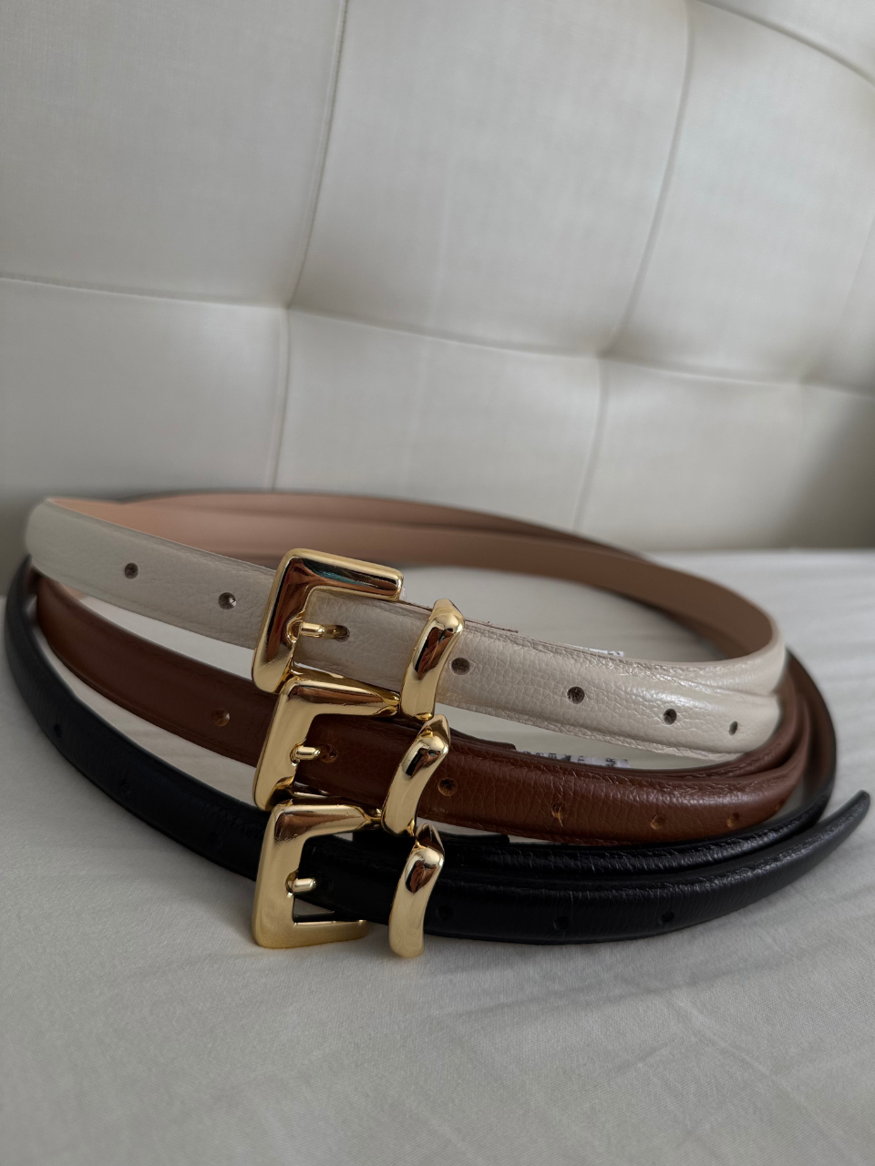 Cinto Casual Couro Fivela Metal