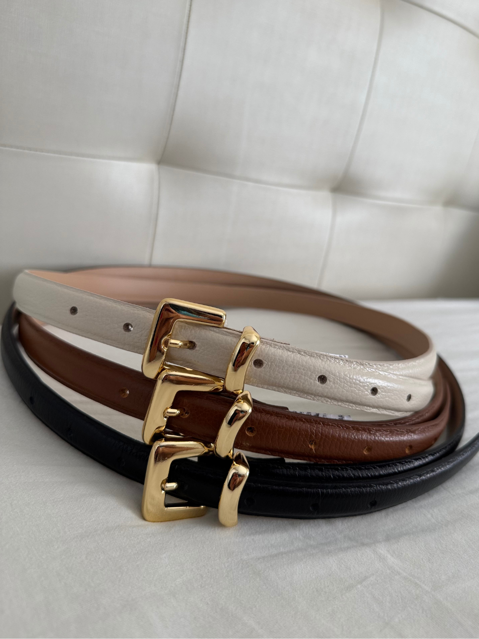 Cinto Casual Couro Fivela Metal