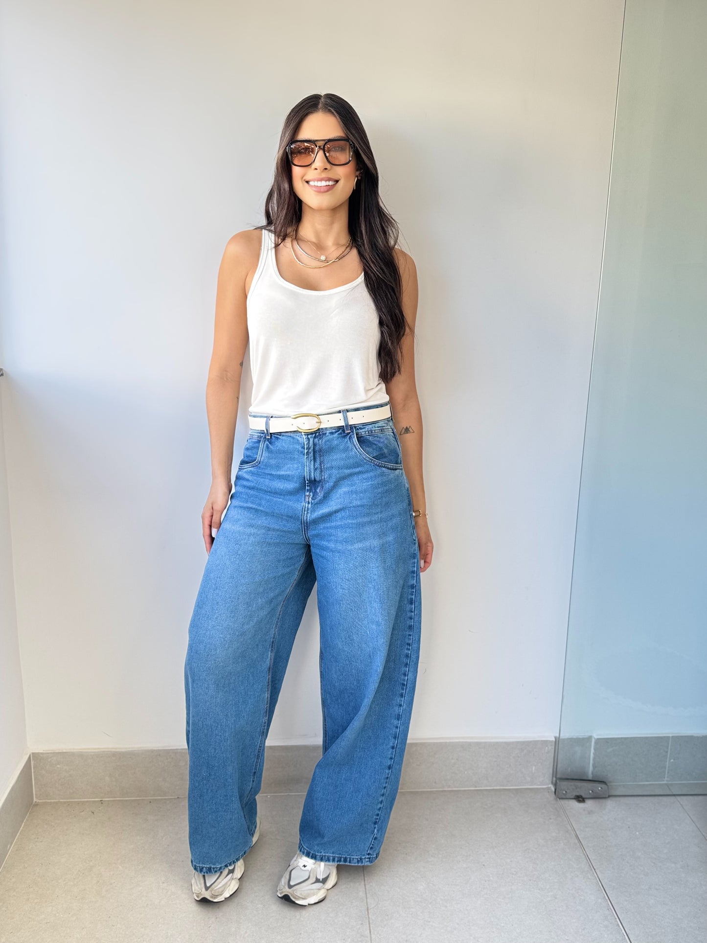 Calça jeans ballon Naty
