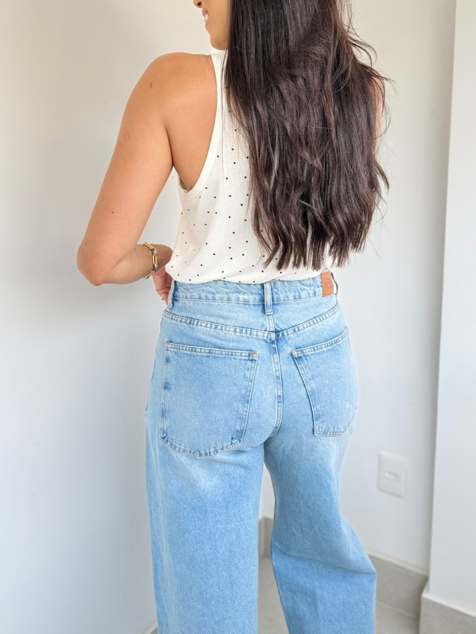 Calça Jeans Wide Leg Mel