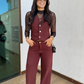 Colete Sarja Feminino Isabela