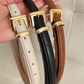 Cinto Casual Couro Fivela Metal