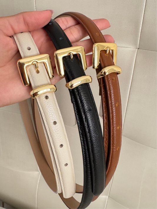 Cinto Casual Couro Fivela Metal