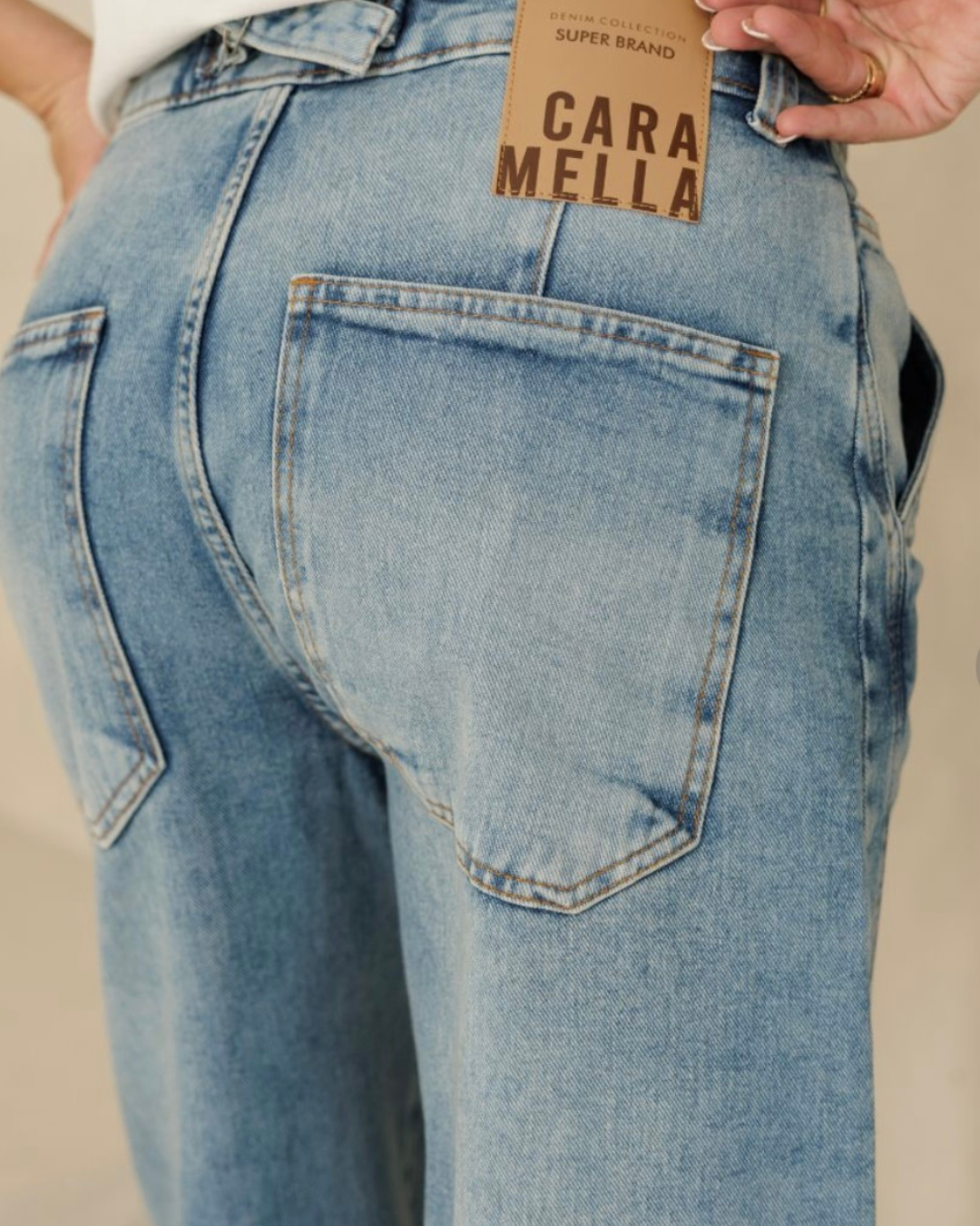 Calça Jeans Wide Leg Pietra
