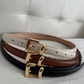 Cinto Casual Couro Fivela Metal