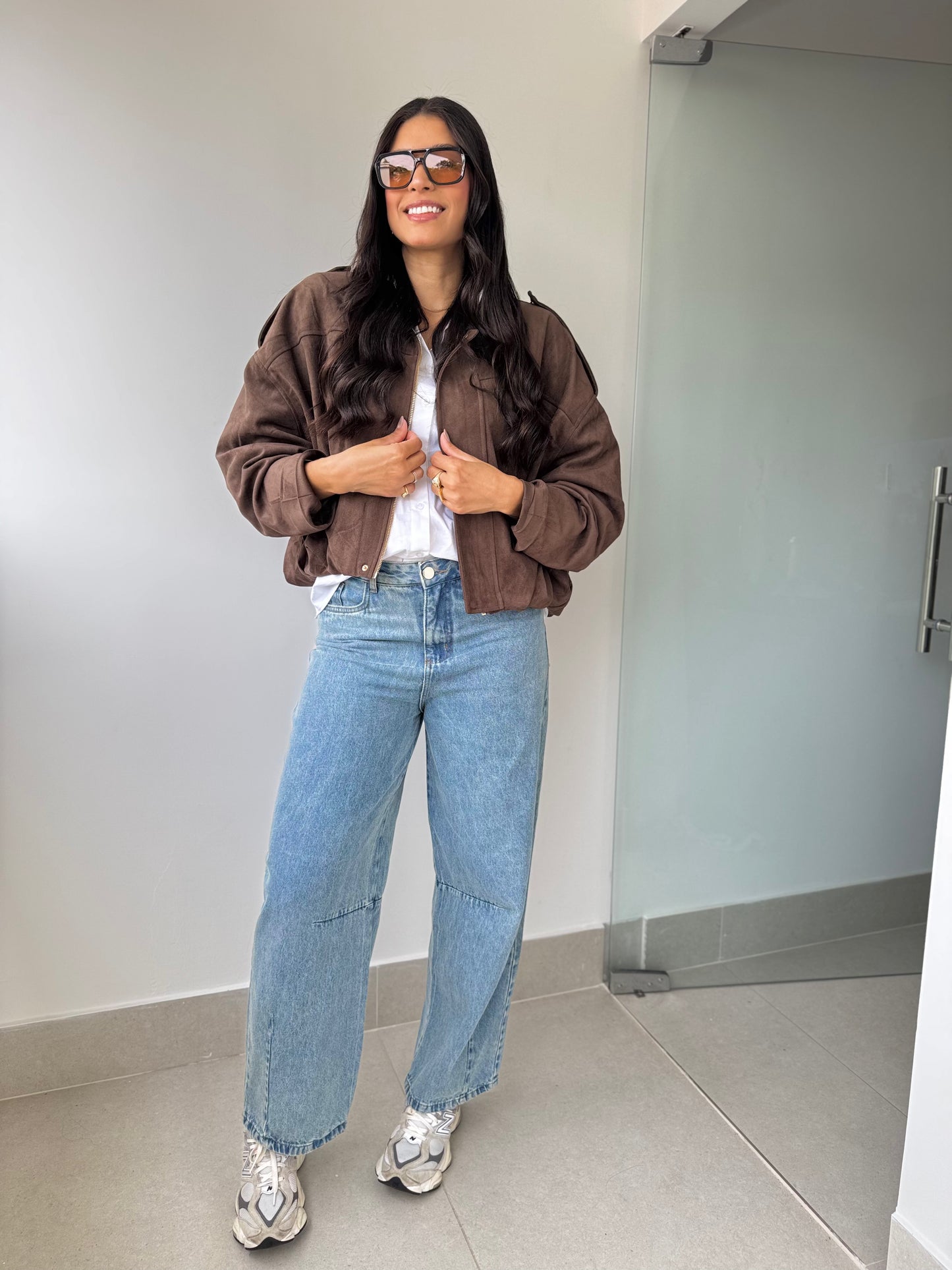 Calça jeans barrel karen