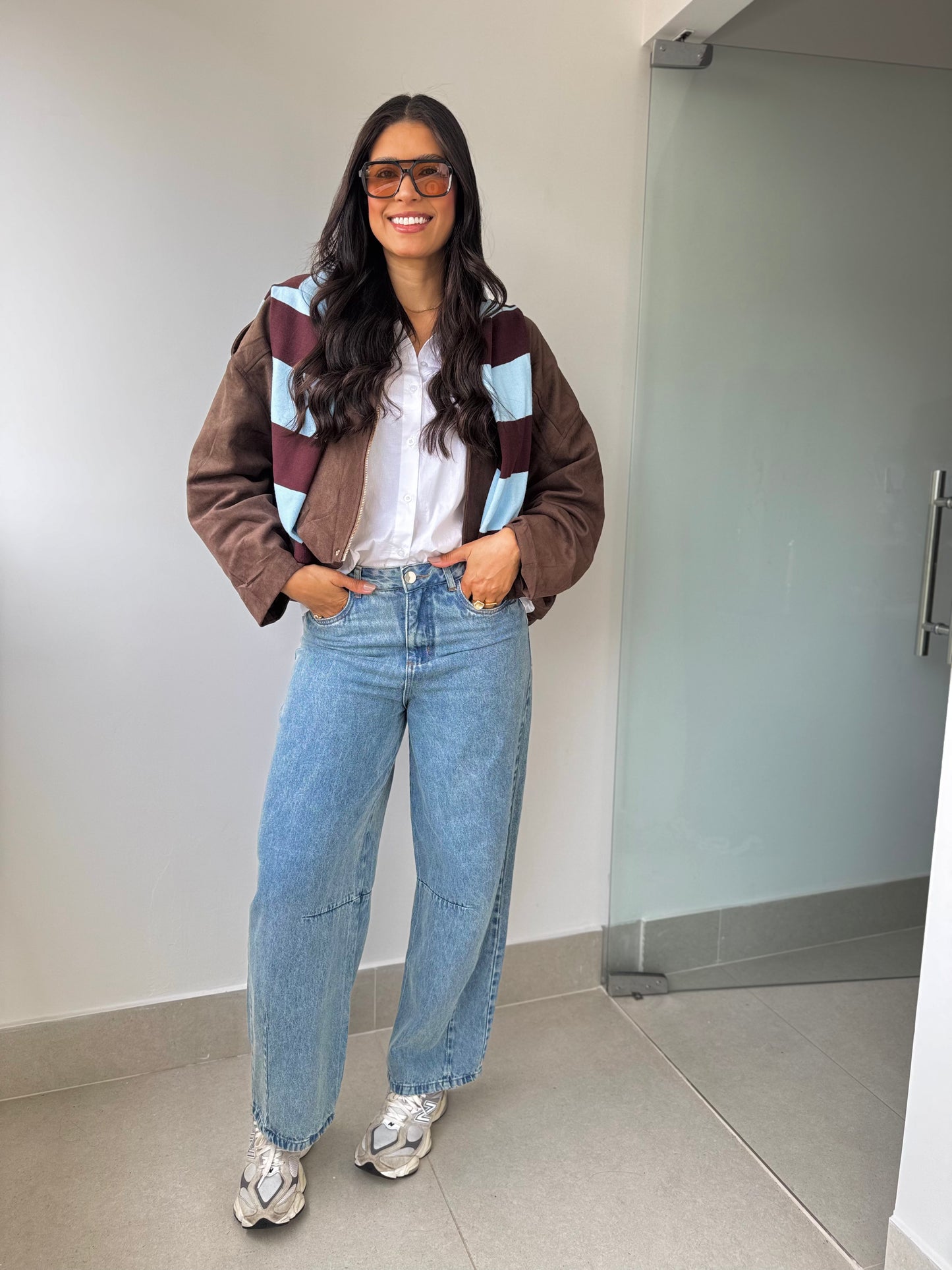 Calça jeans barrel karen