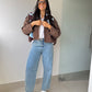Calça jeans barrel karen
