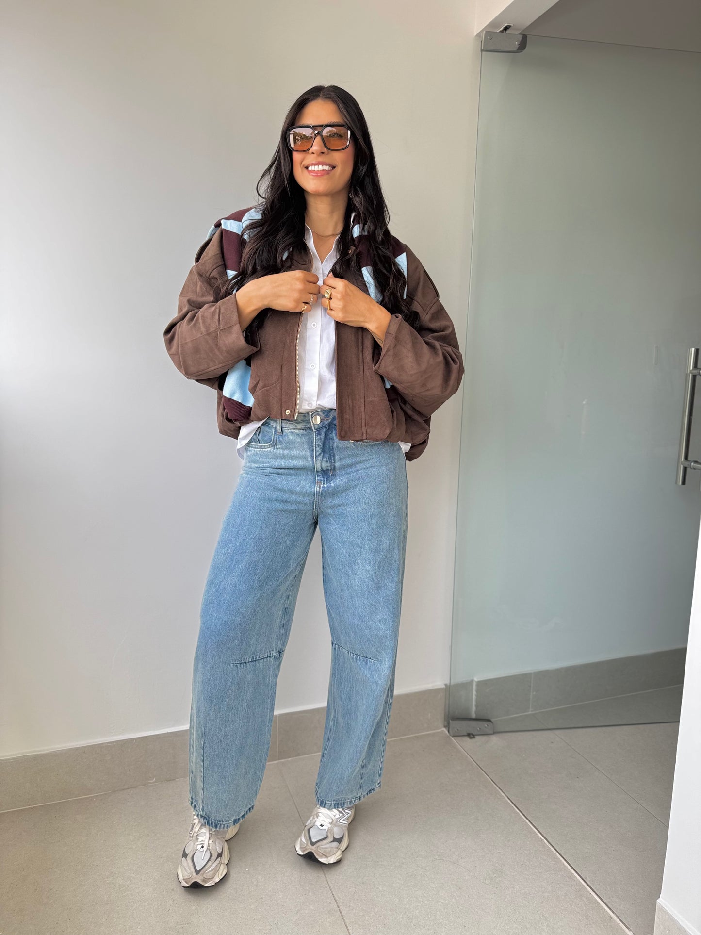 Calça jeans barrel karen