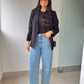 Calça jeans barrel karen