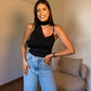 Blusa gola alta Thaciane