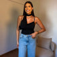 Blusa gola alta Thaciane
