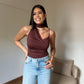 Blusa gola alta Thaciane