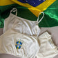 Kit Copa Blusa de Tule + Top liso + Top Brasil
