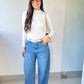 Blusa Manga Longa Off White Bruna
