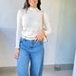 Blusa Manga Longa Off White Bruna