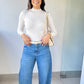 Blusa Manga Longa Off White Bruna