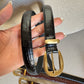 Cinto Casual Couro Croco fivela metal Anne
