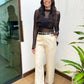 Blusa em tule com top Isis