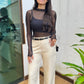 Blusa em tule com top Isis