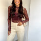 Blusa em tule com top Isis