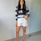 Blusa tricot modal listrado