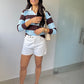 Blusa tricot modal listrado