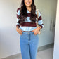 Blusa tricot modal listrado