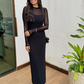 Vestido Longo em Tule Aline