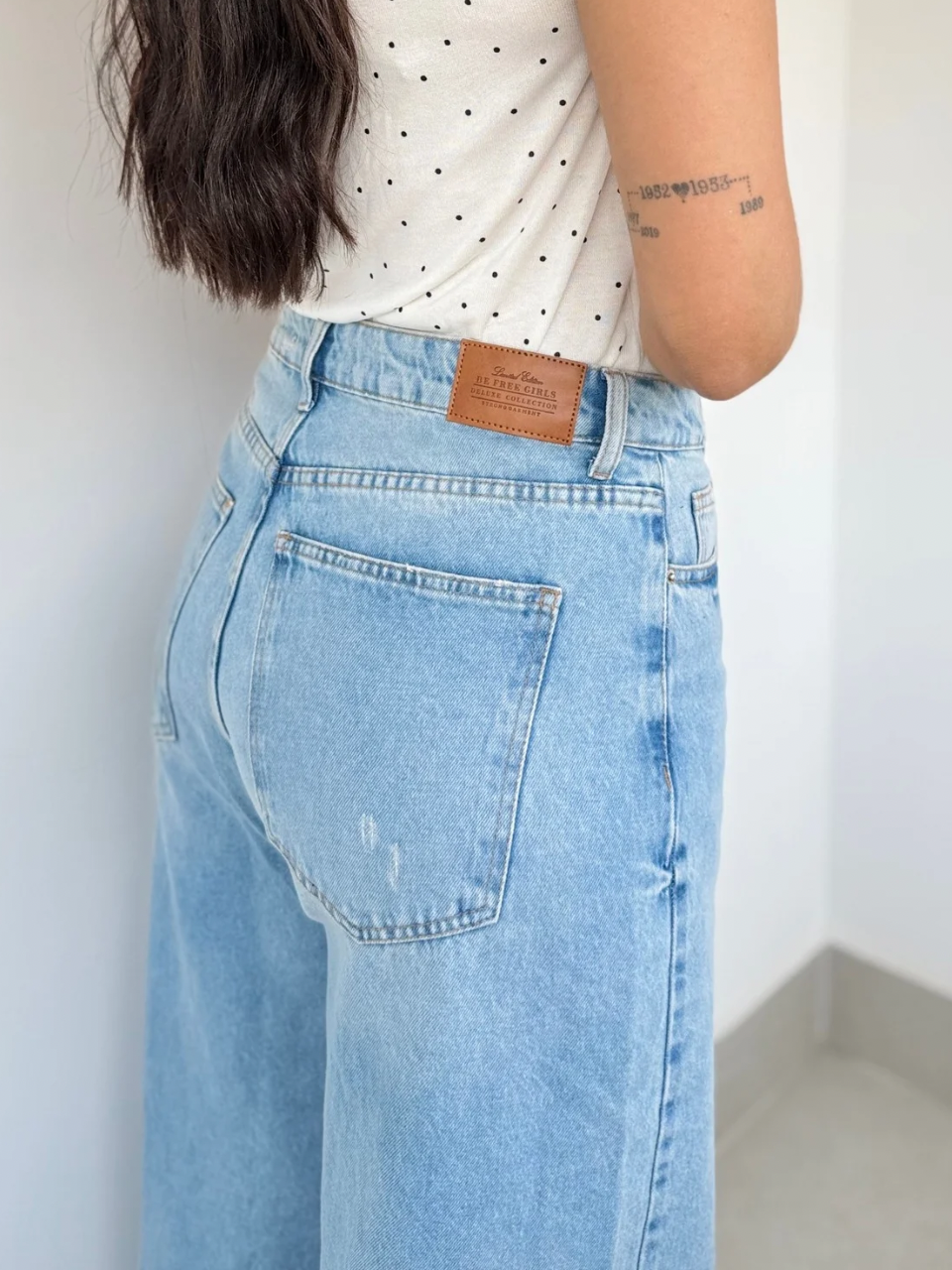Calça Jeans Wide Leg Mel