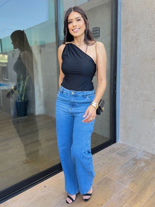 Calça Jeans Wide Leg Pietra