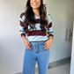 Blusa tricot modal listrado